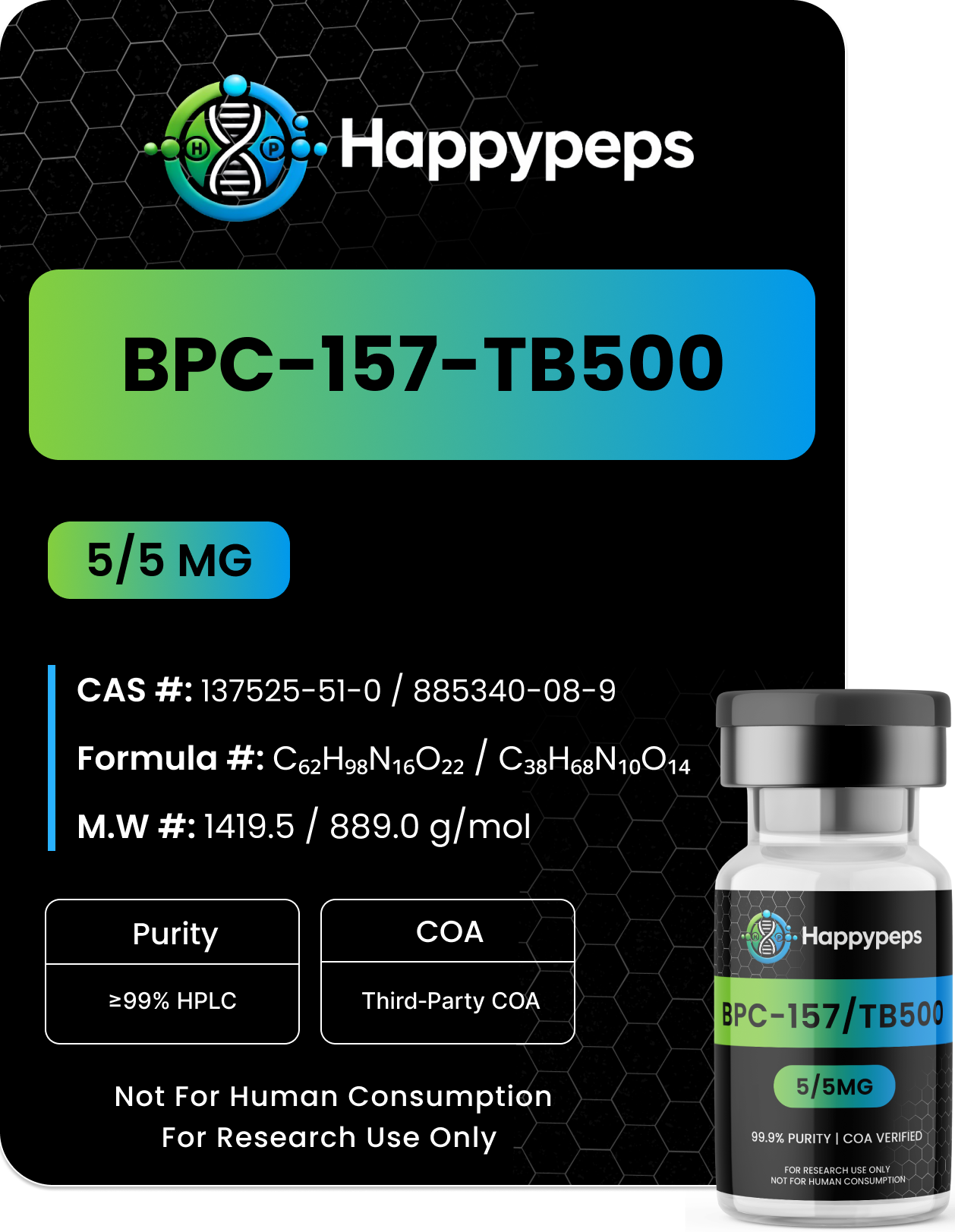 BPC-157 (5mg) & TB500 5mg